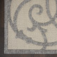 7' X 10' Cream And Gray Trellis Indoor Outdoor Area Rug