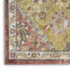 4' X 6' Green and Ivory Floral Distressed Area Rug