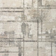 9' X 12' Ivory and Gray Abstract Non Skid Area Rug