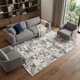 9' X 12' Cream Abstract Power Loom Area Rug