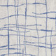 8' X 12' Ivory and Blue Floral Medallion Distressed Non Skid Area Rug