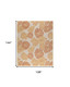 9' X 12' Coral And Ivory Floral Indoor Outdoor Area Rug