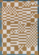 9' X 13' Blue And Brown Geometric Washable Area Rug