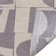 8' Gray Geometric Washable Round Rug