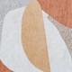 7' X 9' Blue and Gray Abstract Non Skid Area Rug