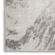 8' Ivory Brown And Gray Abstract Non Skid Runner Rug