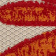 5' X 7' Brick Red Abstract Washable Area Rug