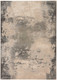 4' X 6' Ivory Black And Gray Abstract Non Skid Area Rug