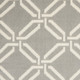 2' X 4' Gray and Ivory Trellis Area Rug