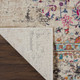 4' X 6' Ivory And Brown Floral Distressed Area Rug