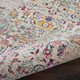 2' X 4' Ivory And Brown Floral Distressed Area Rug