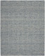 8' X 12' Indigo and Ivory Wool Chevron Area Rug
