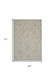 4' X 6' Gray Floral Power Loom Area Rug