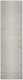 8' Gray and Ivory Damask Distressed Non Skid Runner Rug