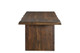 75" Dark Brown Solid Wood Live Edge Dining Table