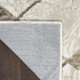 4' X 6' Ivory and Gray Abstract Non Skid Area Rug