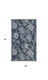 3' X 5' Navy Blue And Ivory Floral Indoor Outdoor Area Rug