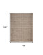 9' X 12' Brown Geometric Area Rug