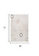 4' X 6' Cream and Beige Geometric Distressed Area Rug