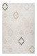 8' X 11' Cream and Beige Geometric Distressed Area Rug