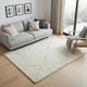 5' X 8' Cream and Beige Abstract Non Skid Area Rug