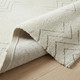 5' X 8' Cream and Beige Abstract Distressed Area Rug