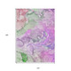 10' X 14' Purple Abstract Washable Non Skid Indoor Outdoor Area Rug