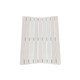 23" White Teak Slat Non Slip Bath Mat