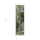 8' Runner Green Abstract Washable Non Skid Indoor Outdoor Runner Rug