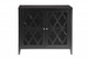 34" Black Sideboard with Two Glass Doors