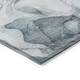 8' X 10' Teal Abstract Washable Non Skid Indoor Outdoor Area Rug