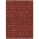 3' X 5' Burgundy Geometric Washable Non Skid Indoor Outdoor Area Rug