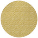 8' Round Gold Round Geometric Washable Non Skid Indoor Outdoor Area Rug