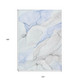 10' X 14' Ivory Blue and Gray Abstract Washable Non Skid Indoor Outdoor Area Rug