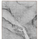 8' Runner Gray Abstract Washable Non Skid Indoor Outdoor Runner Rug