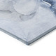 2' X 8' Blue Abstract Washable Indoor Outdoor Runner Rug