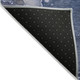 8' X 10' Blue Abstract Washable Non Skid Indoor Outdoor Area Rug