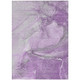 10' X 14' Lilac Abstract Washable Non Skid Indoor Outdoor Area Rug