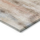 9' X 12' Beige and Brown Washable Non Skid Indoor Outdoor Area Rug