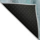 8' Runner Teal Washable Non Skid Indoor Outdoor Runner Rug