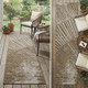 8' Runner Chocolate Abstract Washable Non Skid Indoor Outdoor Runner Rug
