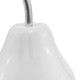 7" White Aluminum Decorative Pear Tabletop Sculpture