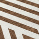 8' X 10' Brown and White Geometric Washable Non Skid Indoor Outdoor Area Rug