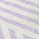3' X 5' Lavender and Ivory Geometric Washable Non Skid Indoor Outdoor Area Rug