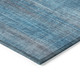 5' X 8' Blue Striped Washable Non Skid Indoor Outdoor Area Rug