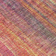 10' X 14' Red and Orange Striped Washable Non Skid Indoor Outdoor Area Rug