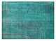 2' X 3' Teal Striped Washable Non Skid Indoor Outdoor Area Rug