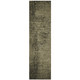 8' Runner Gray Abstract Washable Non Skid Indoor Outdoor Runner Rug