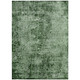 8' X 10' Emerald Abstract Washable Non Skid Indoor Outdoor Area Rug