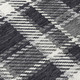 10' X 14' Black Gray and White Plaid Washable Non Skid Indoor Outdoor Area Rug